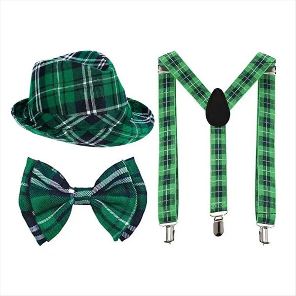 St Patrick'S Day Hat Contrast Color Create Atmosphere Plaids Green