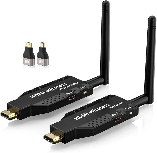 Wireless HDMI Transmitter and Receiver, 50M Range, Plug and Play 1080P HD