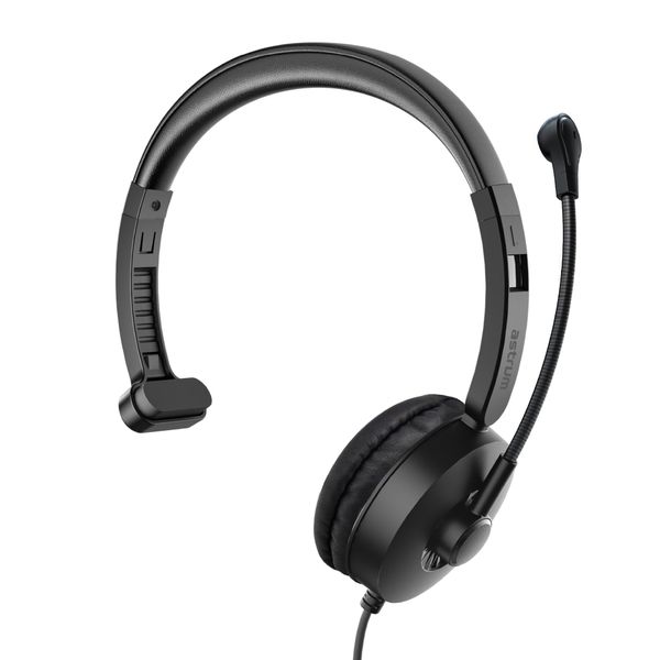 Astrum Wired USB Mono Headset with boom Mic for Gaming and Chat - HU620