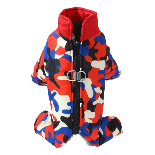 Dog Jumpsuit Autumn Winter Windproof Pet Dog Jacket Coat L