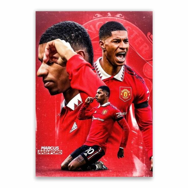 Marcus Rashford Collage Poster - A1