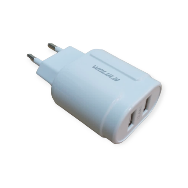 Wolulu AS-51453 Dual USB Wall Charger Adapter 2.4A