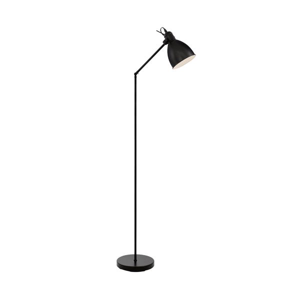 Eurolux - Priddy Black Steel Floor Lamp 40W