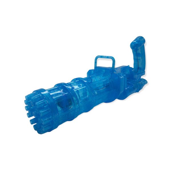 Blue Bubble Gatling Gun with Lights - BG01