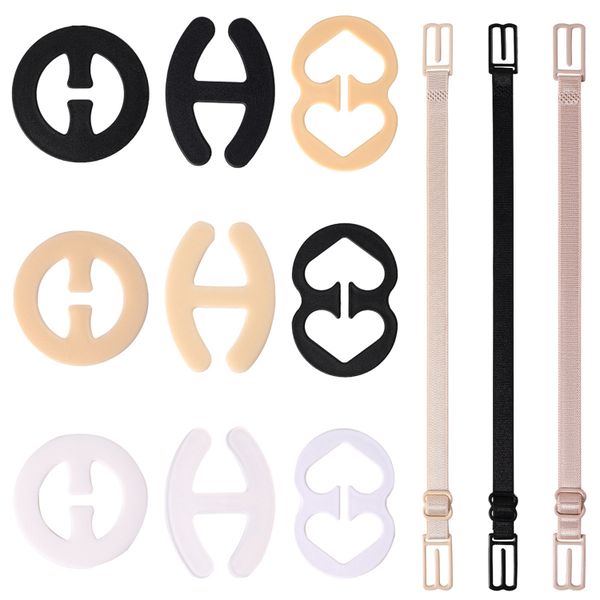 12PCS Bra Strap Clips, Cleavage Bra Clips - Bra Strap Holders for Slip