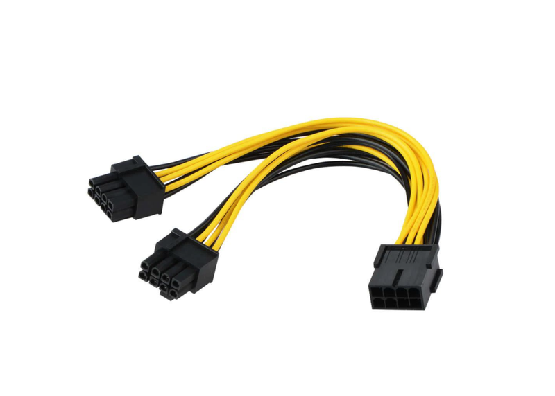 PCIE 8 Pin Female To Dual 8P PCIE Male Graphics Video Card Power