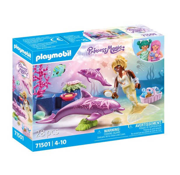 Playmobil Princess Magic - Mermaid with Dolphins Set - 28 Pieces