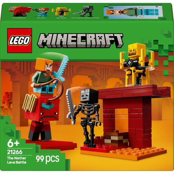 LEGO® Minecraft® The Nether Lava Battle Gamer Toy for Kids 21266