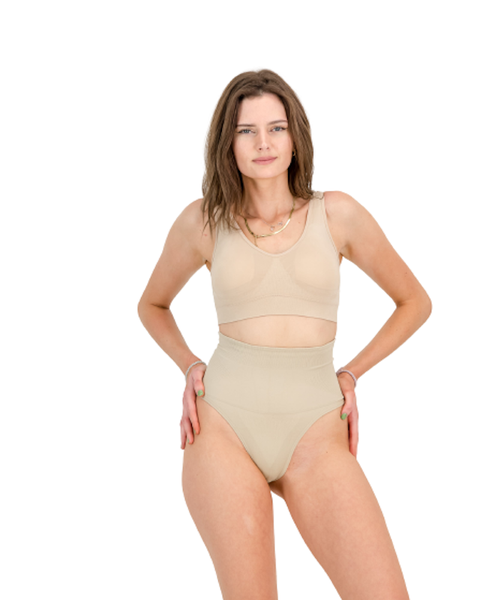 Core Control Invisi Thong - Beige by Soul Lifestyle