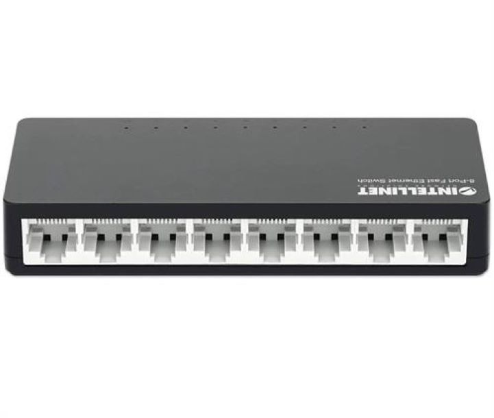 intellinet 8 port fast ethernet poe  switch