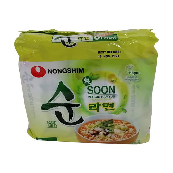 Nongshim Soon Ramyun Noodle Soup 5 x 112g