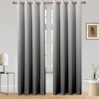 Eyelet Readymade Plain Grey Curtain (Hight 233cm)