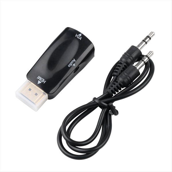 Hdmi-Compatible To Vga Converter Audio Cable 1080P 60Hz Adapter