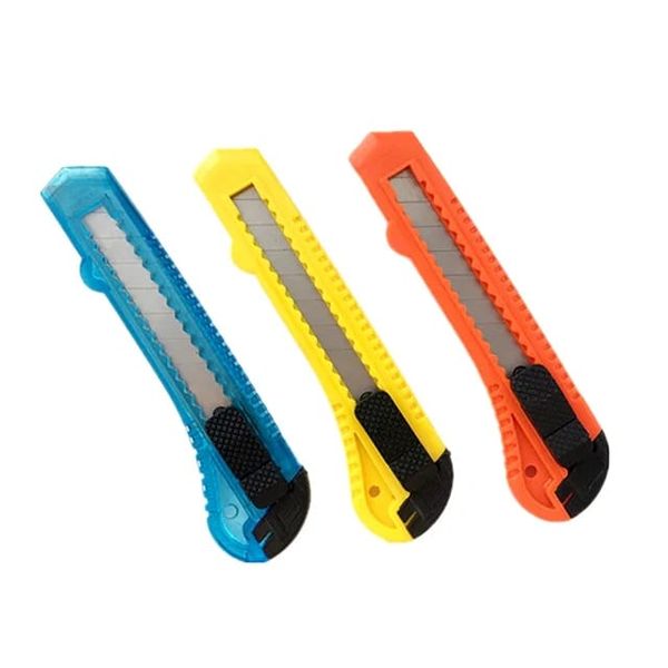 Automatic Locking Paper Cutter Sliding Blade Utility Cutter Knife Set 3's