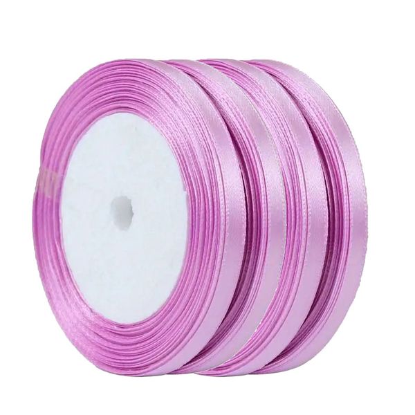 Satin Ribbon - 6mm Width -pinkish-purple- 88m - Bows and Wrapping