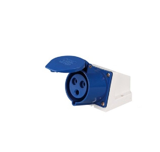 Industrial Socket Waterproof Aviation Socket 32A, 3 Pin, 2P+E, 250V, IP67