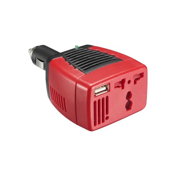 100W DC 12V to AC 110/220V + USB 5V Car Inverter Q-C100W