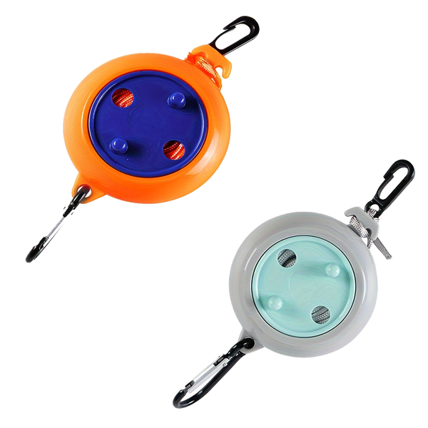 2 Pieces Portable Travel Clothesline Cord Laundry Dry Rope-Blue &amp; Yellow