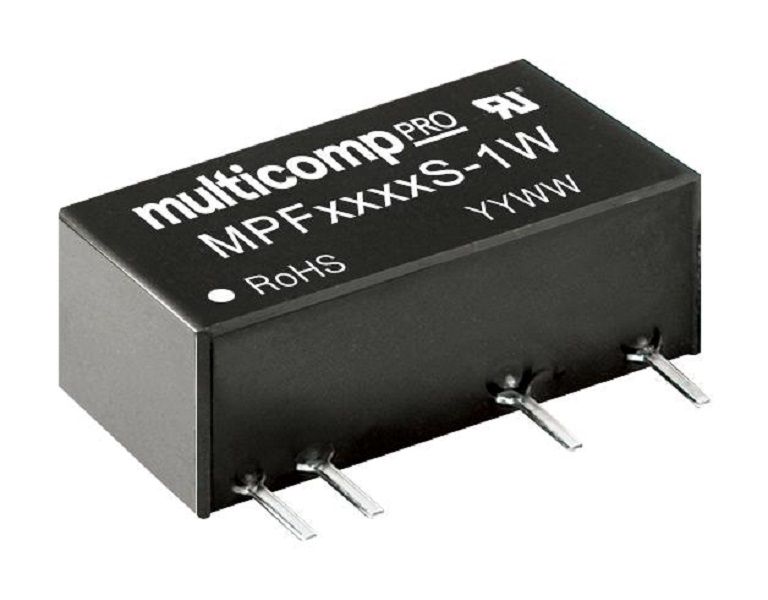 Multicomp Pro (MPWF1212S-3W) Isolated Through Hole DC/DC Converter, Output