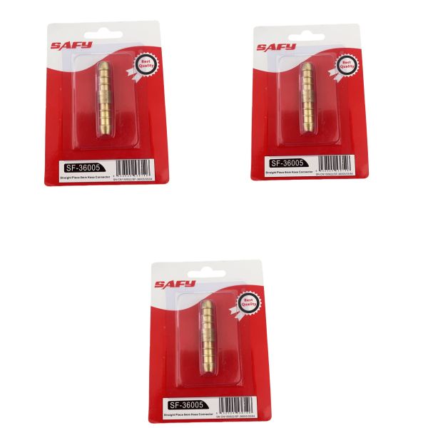 3 x Straight Piece 8mm Hose Connector