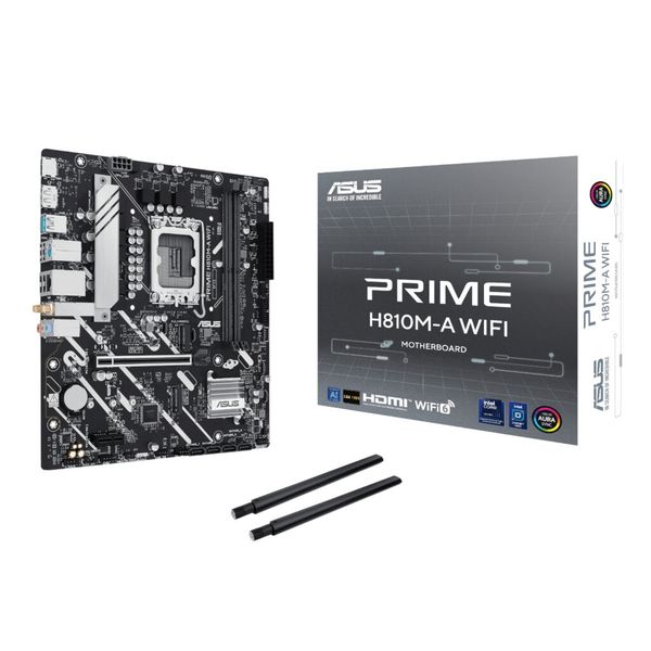 ASUS Prime H810M-A WiFi Micro-ATX Motherboard | LGA 1851, DDR5, Wi-Fi 6