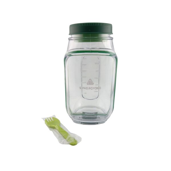 Synergy360 Leakproof Salad Jar with Front Opening