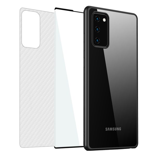 Case, 9H Glass And White Carbon Skin image