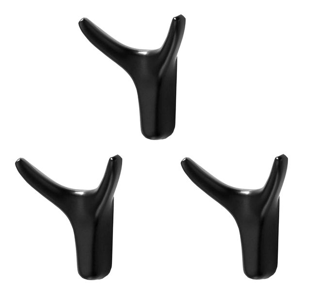 3 Pack Metal Horn Coat Hook Wall Hanging, For Cloakroom/Bathroom, Anti-Rust