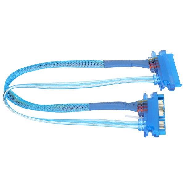 SATA 22-Pin Male-Female Power+Data Cable 30cm