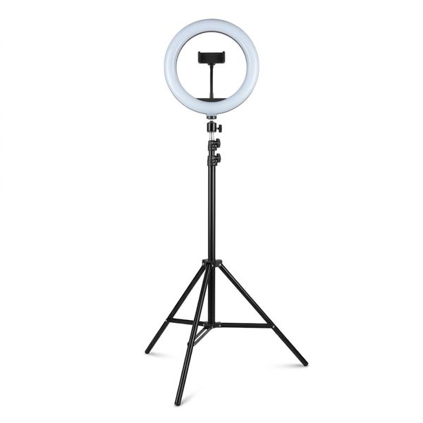 26cm LED Ring Light with 210cm Tripod Stand &amp; Universal Phone Holder -Nesty