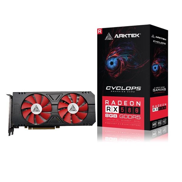 Arktek AMD Radeon RX580 8GB GDDR5 256-bit HDMI / DVI / DPx3 Graphics Card