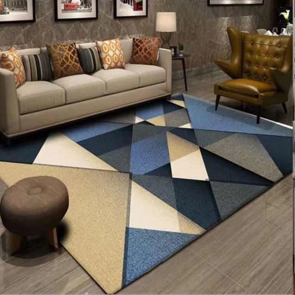 200cm by 150cm - Modern 3D Geometric Design Area 7 Rug