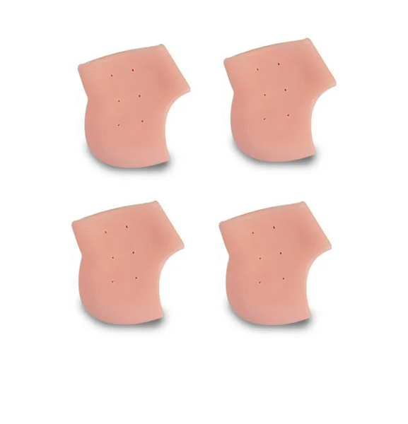 2 Pairs Silicone Heel Anti-Crack Pads Set
