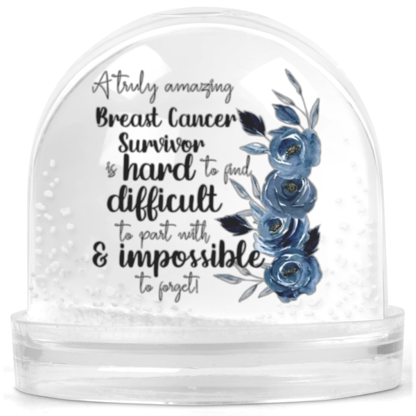 A Truly Amazing Breast Cancer Survivor Gift Snow Globe