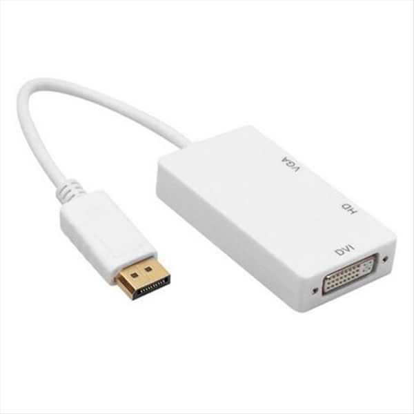 Dp To Hdmi Vga Dvi 3-In-1 Adapter Cable B