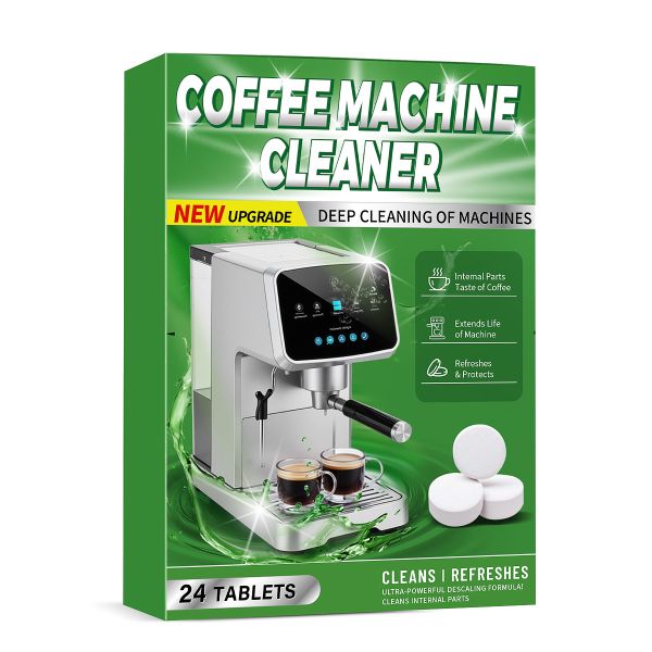 Upgrade Coffee Machine Cleaner &amp; Descaler Tablets (24 Pack)