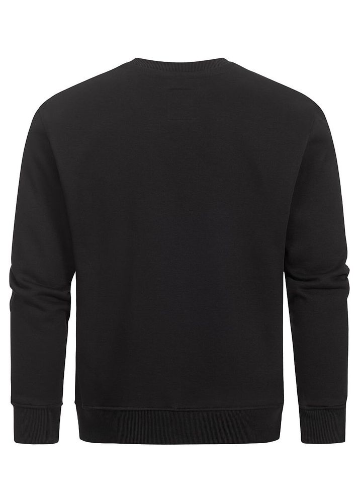 Alpha Industries - Backprint Sweater - Mens Crew neck Pull Over - Blk ...