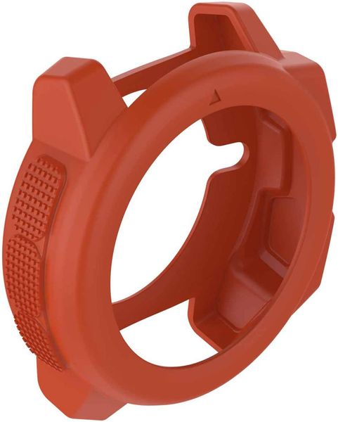 Silicone Protective Bumper Case For Garmin Instinct-Red