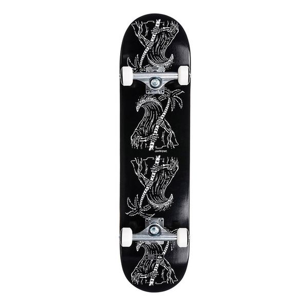 Quiksilver Dramons Complete Skateboard - Black - 8.25 X 30.5 Street