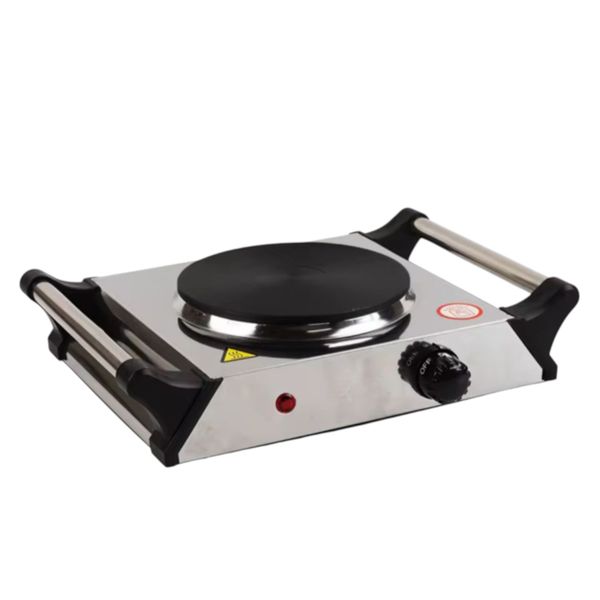 Vela 1500W Single Hot Plate |Temp Control | 185mm Plate | Stainless Steel