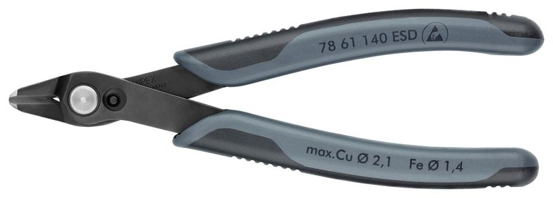 Knipex (78 61 140) Cutter, Precision, 140mm, Shear, 2.1mm