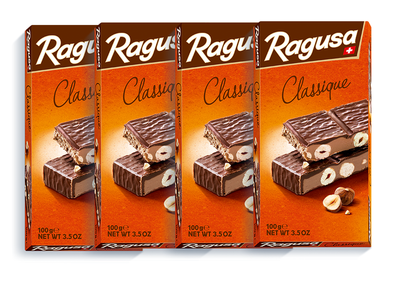 Ragusa Classique - Milk Chocolate 100g - 4 Pack