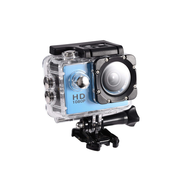 1080P 12MP Action Camera, Full HD Waterproof Sports Cam with Mounts