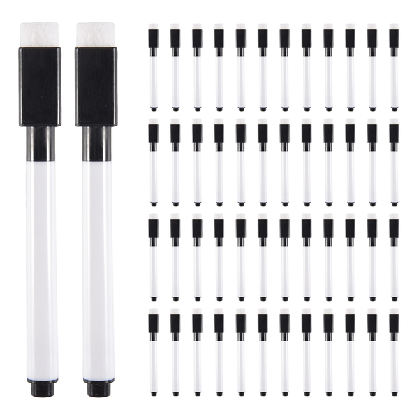 50 Pen Water Colour Whiteboard Marker Pens Dry Erase White Board Pen