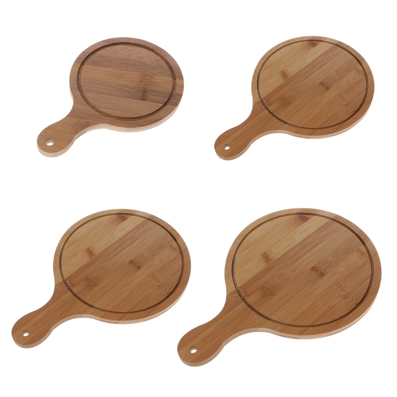 Set Of 4 Pieces Round Wooden Serving Board Brown Shop Today. Get it Tomorrow!