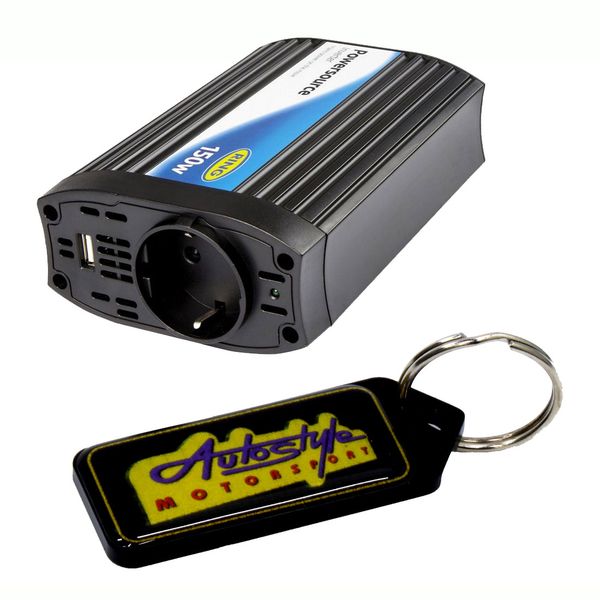 Ring Automotive PowerSource 150W Compact Inverter &amp; Gel Key Holder