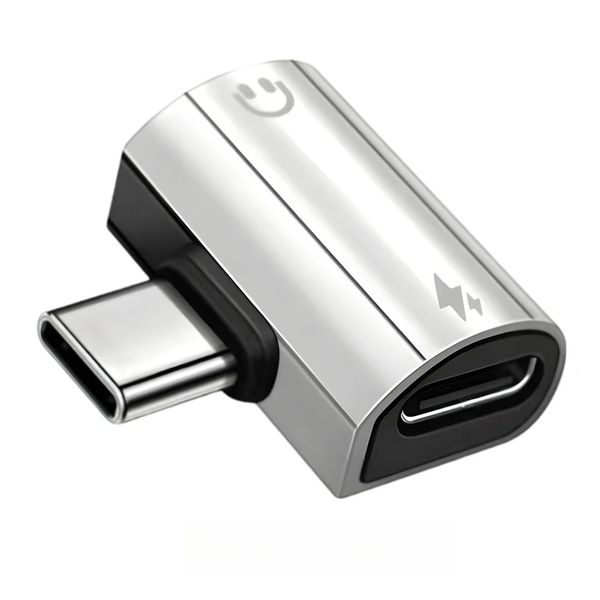 2-in-1 USB-C to 3.5mm PD Charging Adapter Compatible with Phone