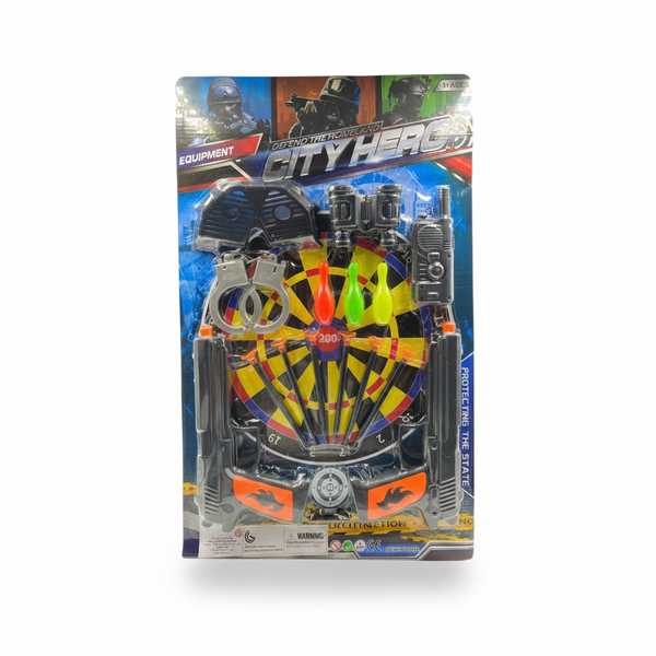 City Hero SWAT Action Figure Gun Set with Accessories