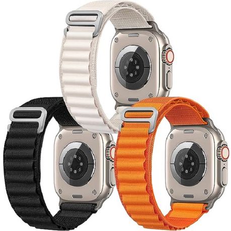 3 Pack - Okotec Soft Nylon Alpine Loop Strap Band for Apple Watch, Shop  Today. Get it Tomorrow!