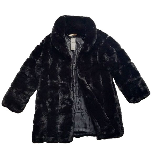 Pcimi Paris Women Luxury Winter Fluffy Faux Fur Coat Outwear Jacket